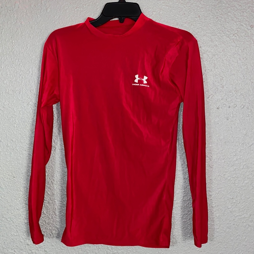 Red Under Armour Workout Shirt